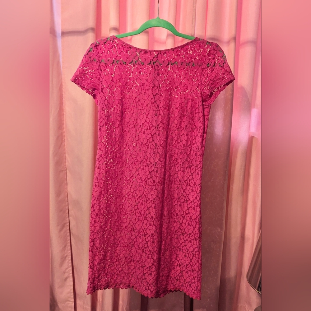 Donna Morgan SZ 2 pink lace dress